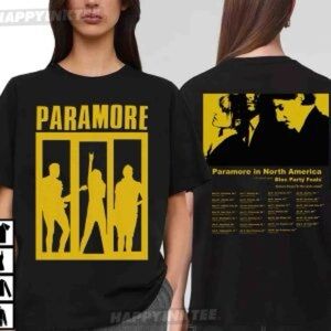 Paramour Black and Yellow Graphic Band T-Shirt 100% Cotton Tag Removed